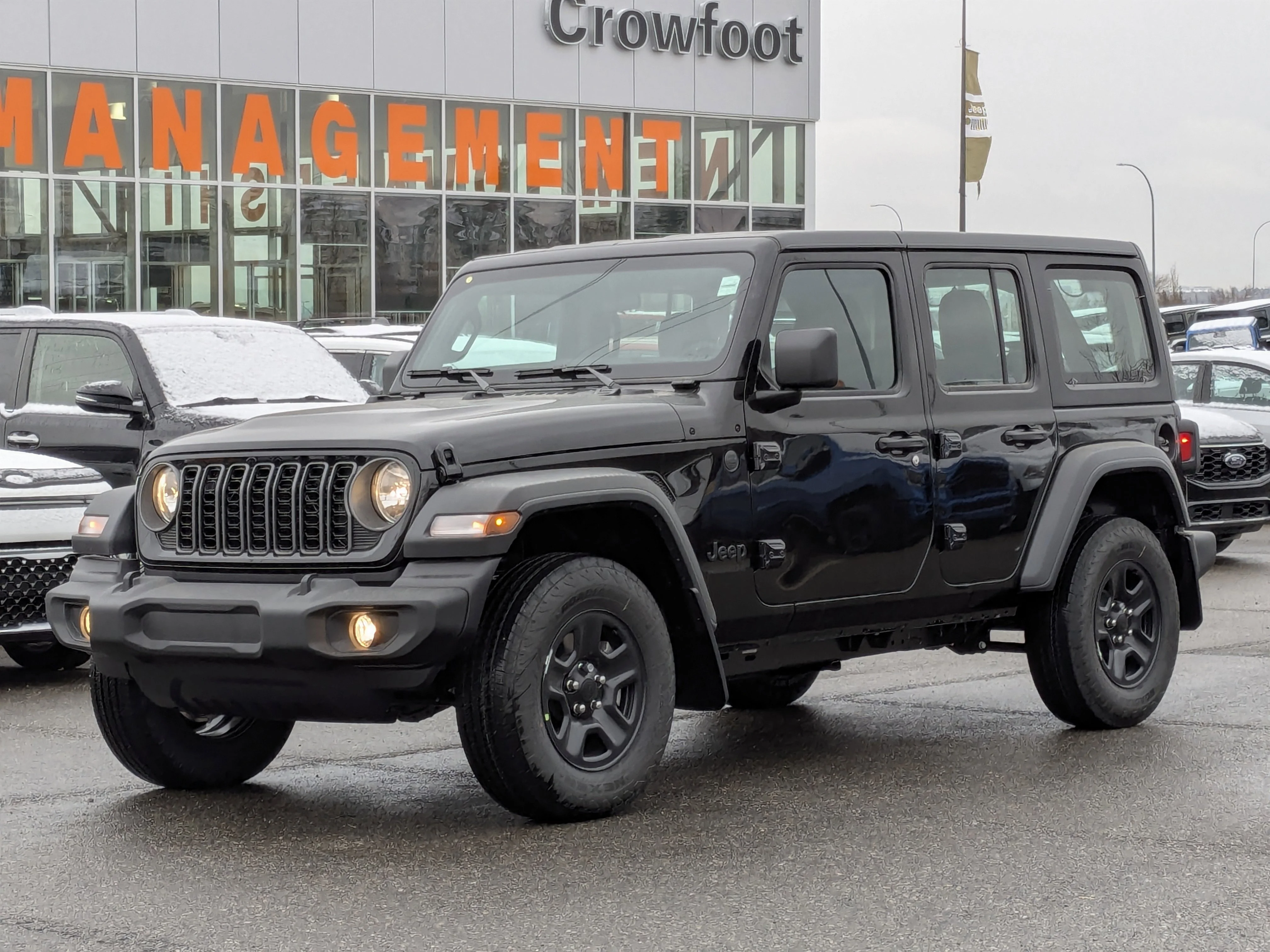 New 2026 Black Jeep Sport - - 2.0L Turbo Engine - 12.3 Uconnect 5 Display - 3-Piece Hard Top - 8-Speed Auto & More image 4