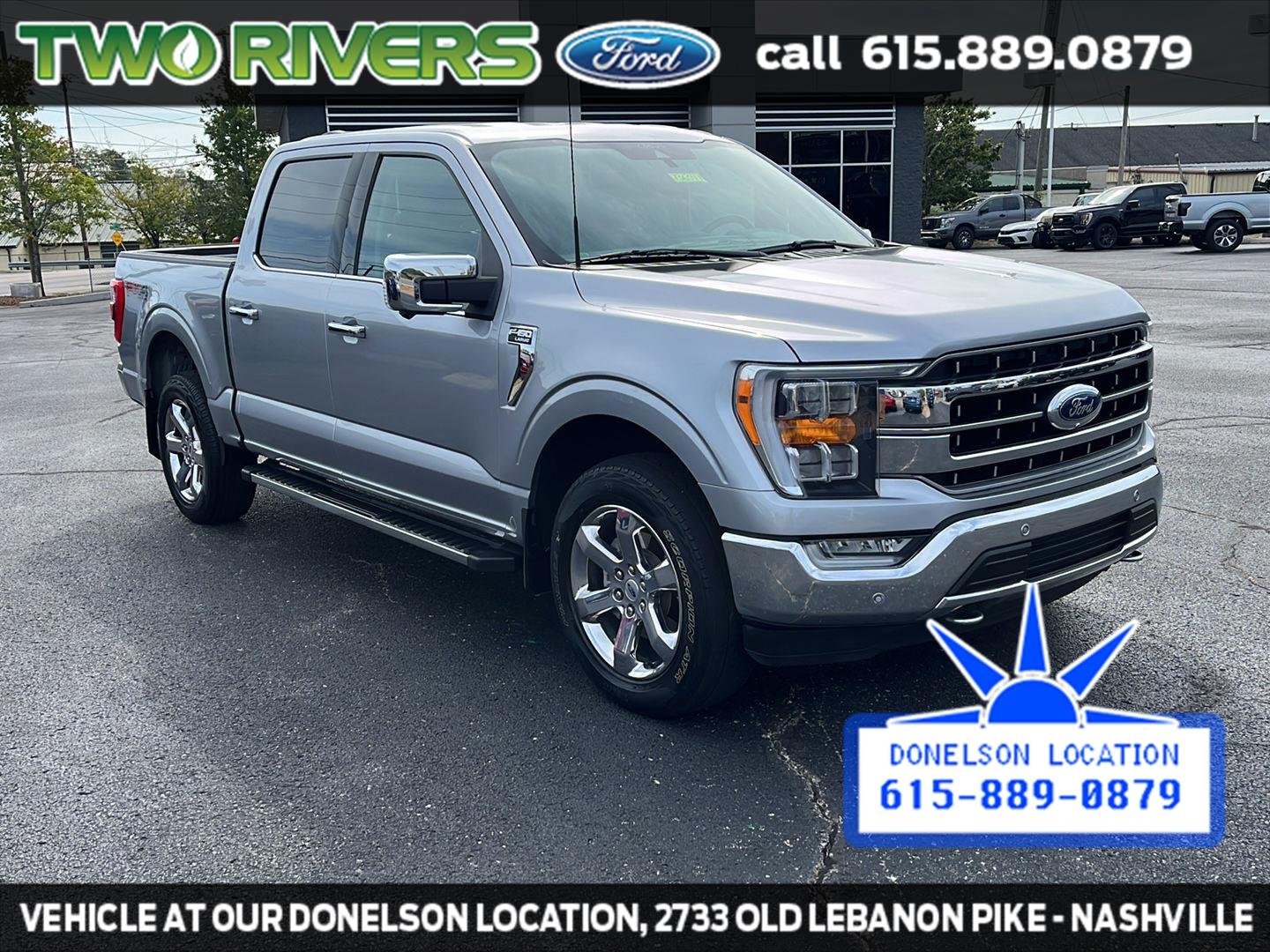 Used 2021 Iconic Silver Ford LARIAT image 2