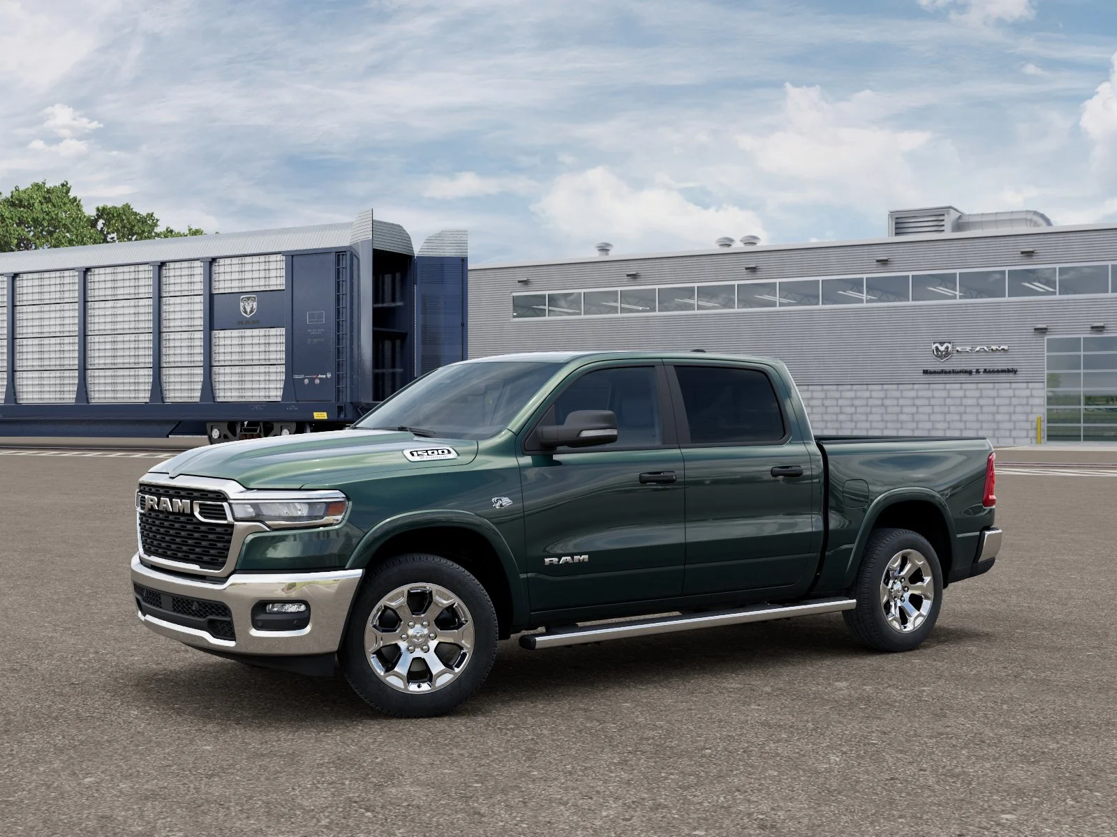 New 2026 Serrano-Green Metallic Exterior Paint RAM Big Horn/Lone Star image 1