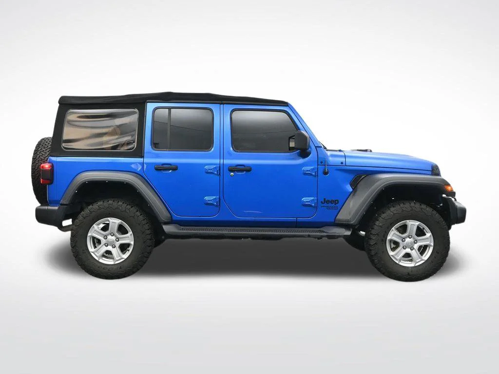 Used 2021 Blue Jeep Unlimited Sport S image 4