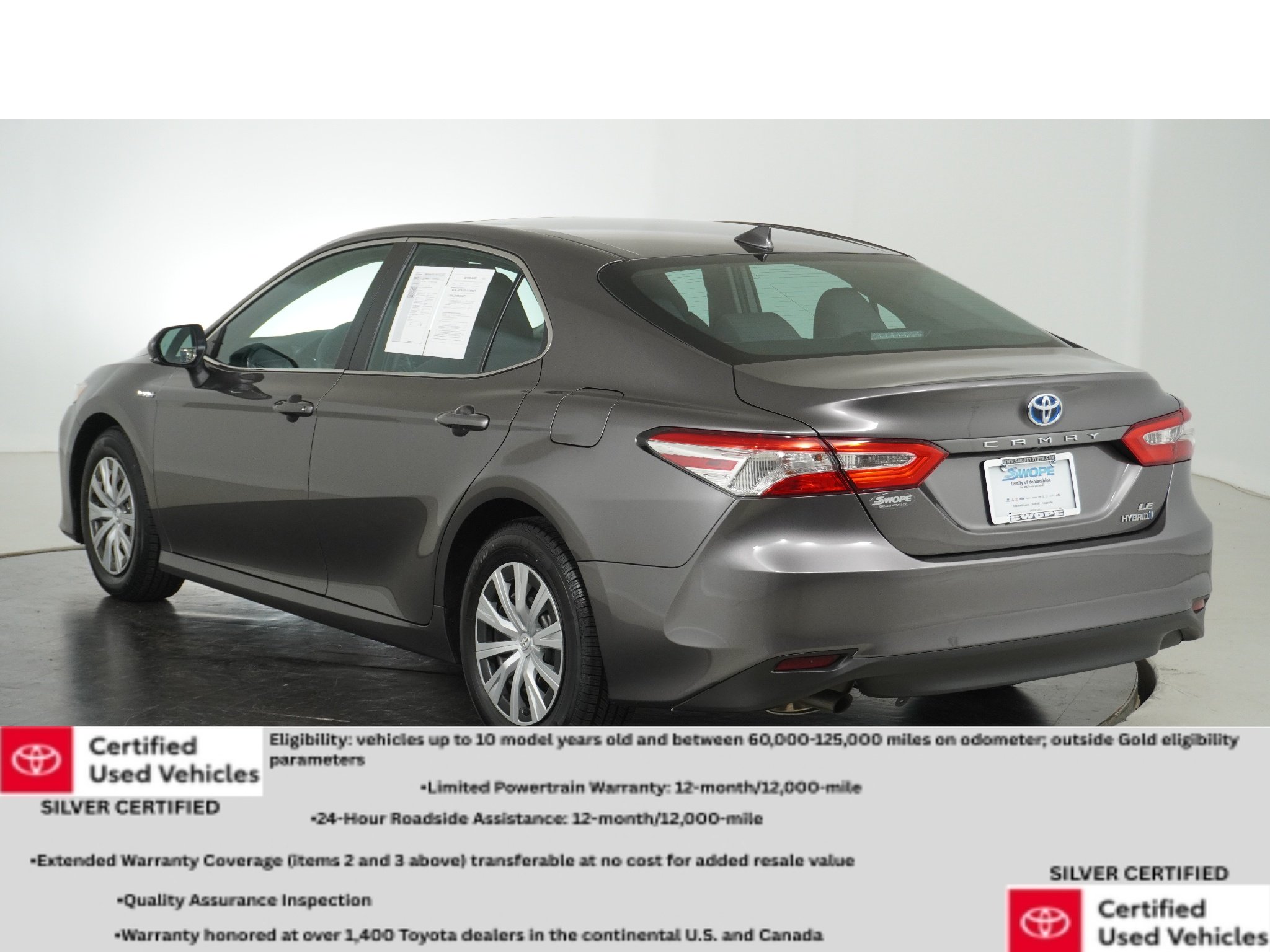 Certified Used 2020 Predawn Gray Mica Toyota Hybrid LE image 6