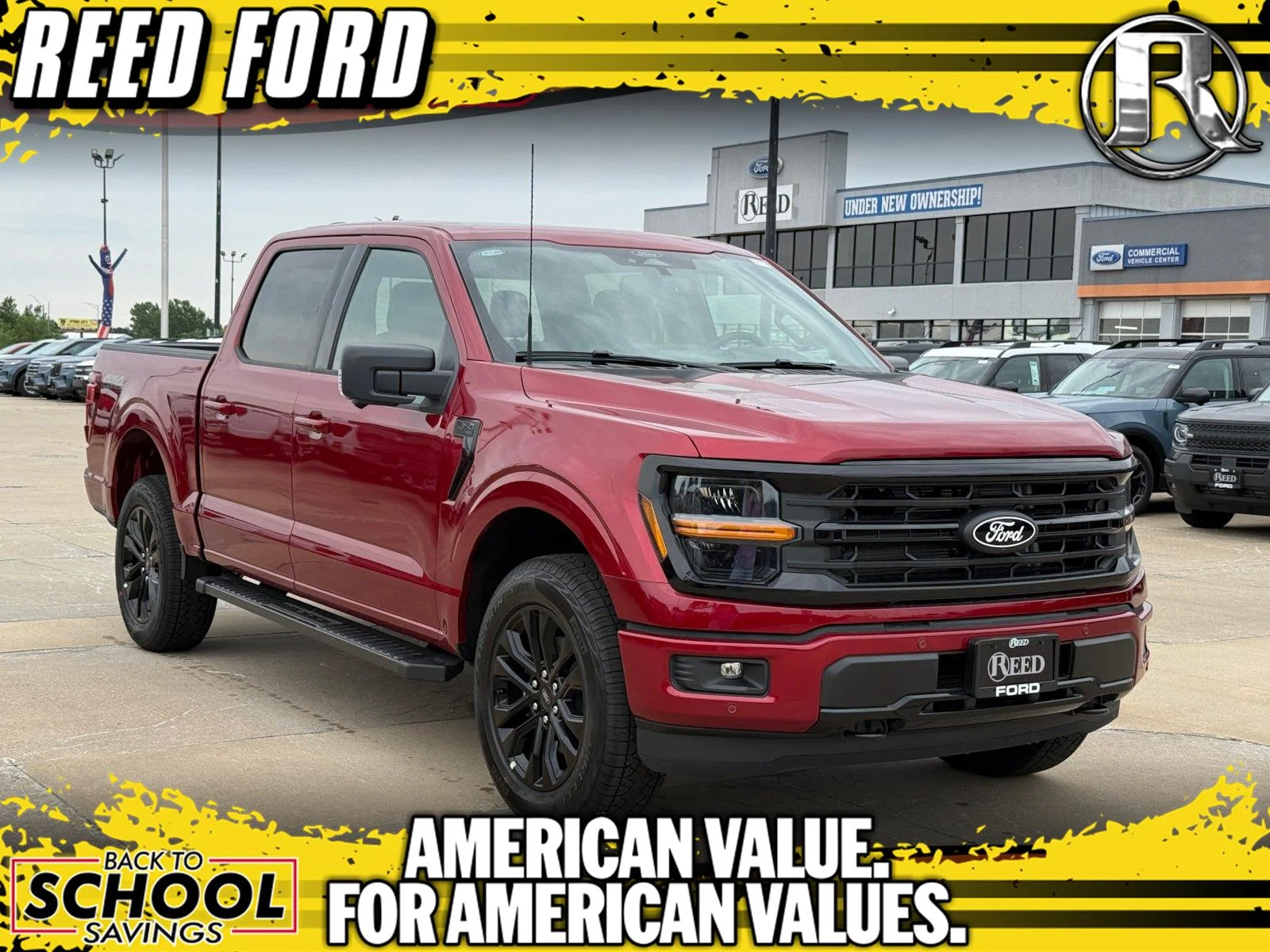 New 2026 Ruby Red Metallic Tinted Clearcoat Ford XLT image 1
