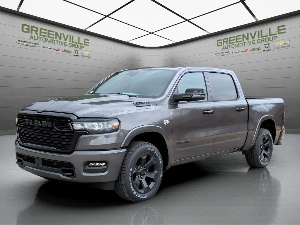 New 2026 Granite Crystal Metallic Clear-Coat Exterior Paint RAM Big Horn Night Edition Hemi 4x4 Crew Cab image 1