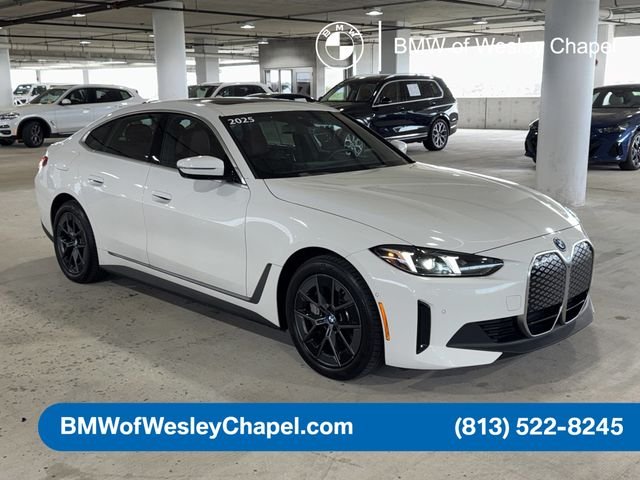 Used 2025 BMW i4 40 with VIN WBY23HD07SFU35976 for sale in Wesley Chapel, FL