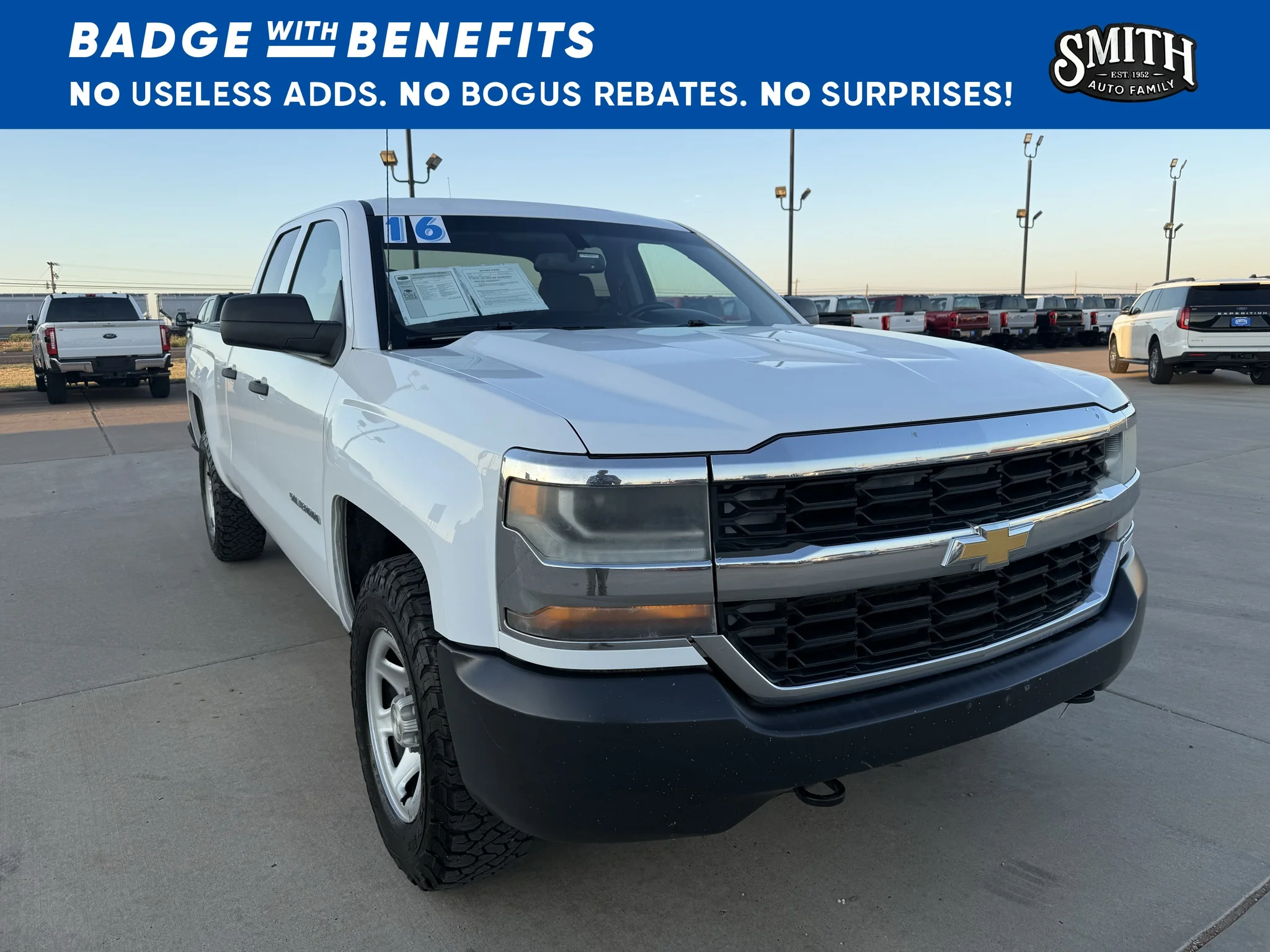 Used 2016 Summit White Chevrolet Work Truck image 1