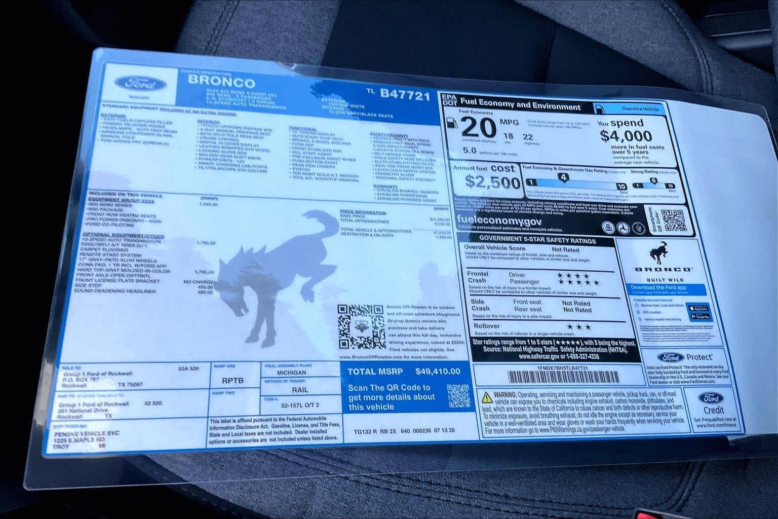 New 2026 Oxford White Ford Big Bend® image 18