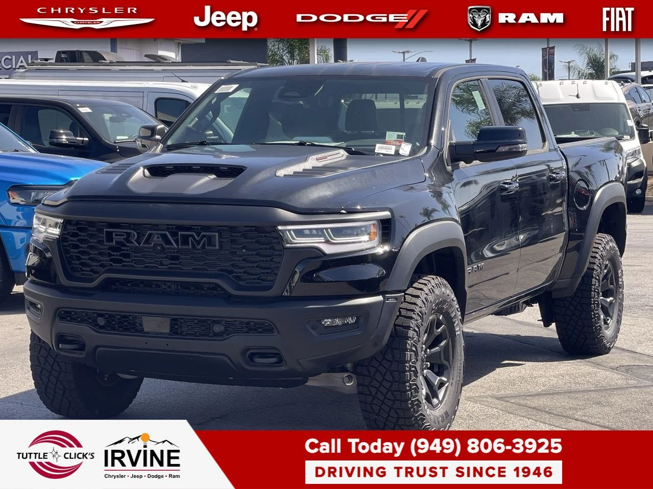 New 2026 Diamond Black Crystal Pearl-Coat Exterior Paint RAM RHO image 9