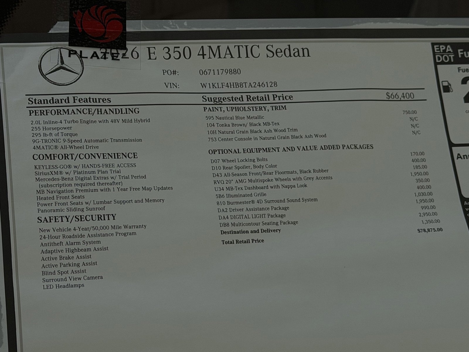 New 2026 Nautical Blue Metallic Mercedes-Benz E 350 image 42