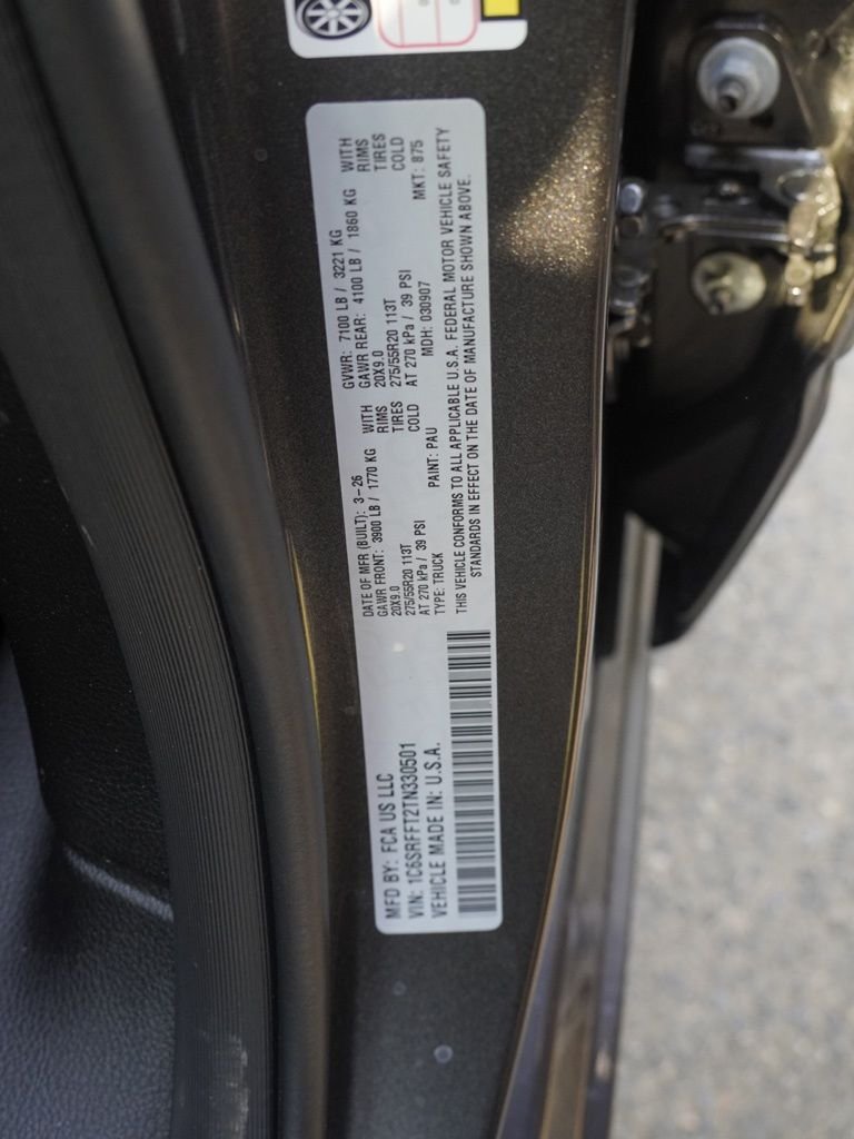 New 2026 Granite Crystal Metallic Clear-Coat Exterior Paint RAM Big Horn/Lone Star image 30