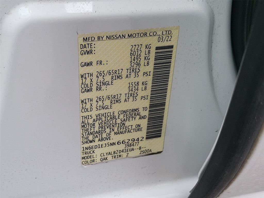 2022 Nissan Frontier SV - Photo 25