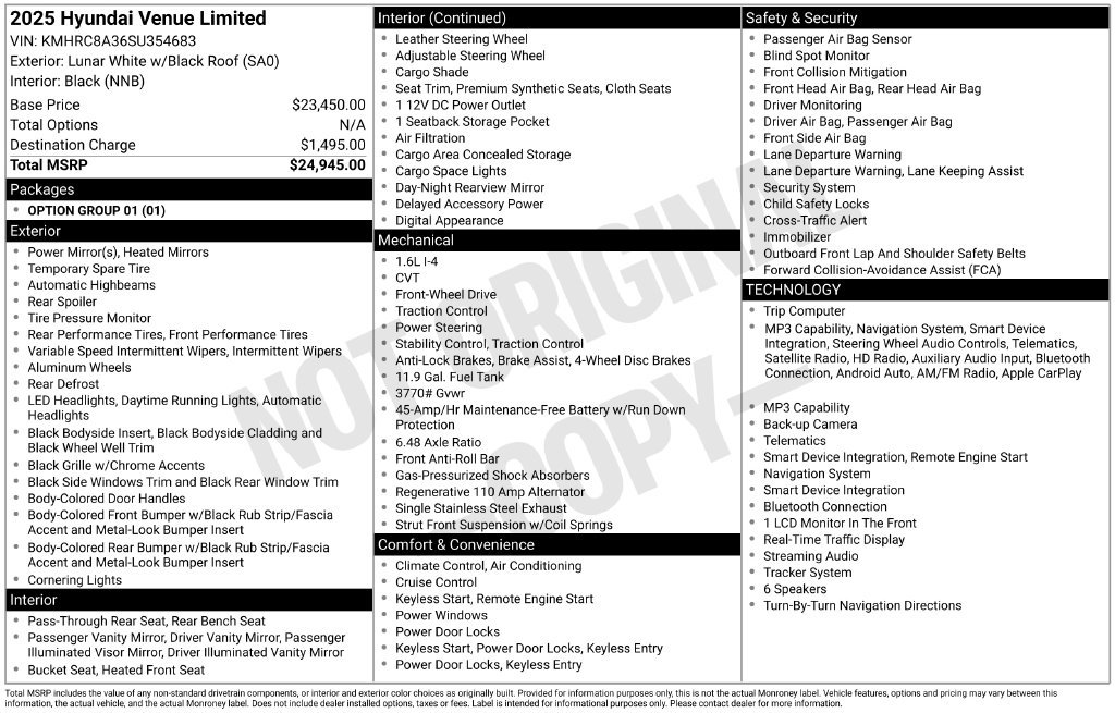 Certified Used 2025 White Hyundai Limited image 17