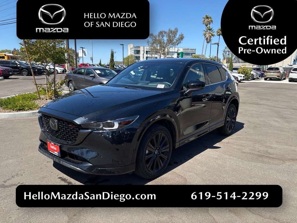 Certified Used 2022 Jet Black Mazda 2.5 Turbo image 1