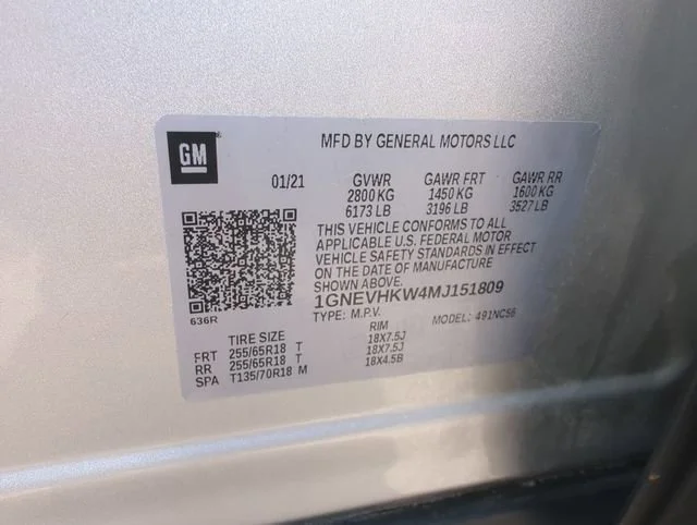 Used 2021 SILVER ICE METALLIC Chevrolet LT Leather image 37