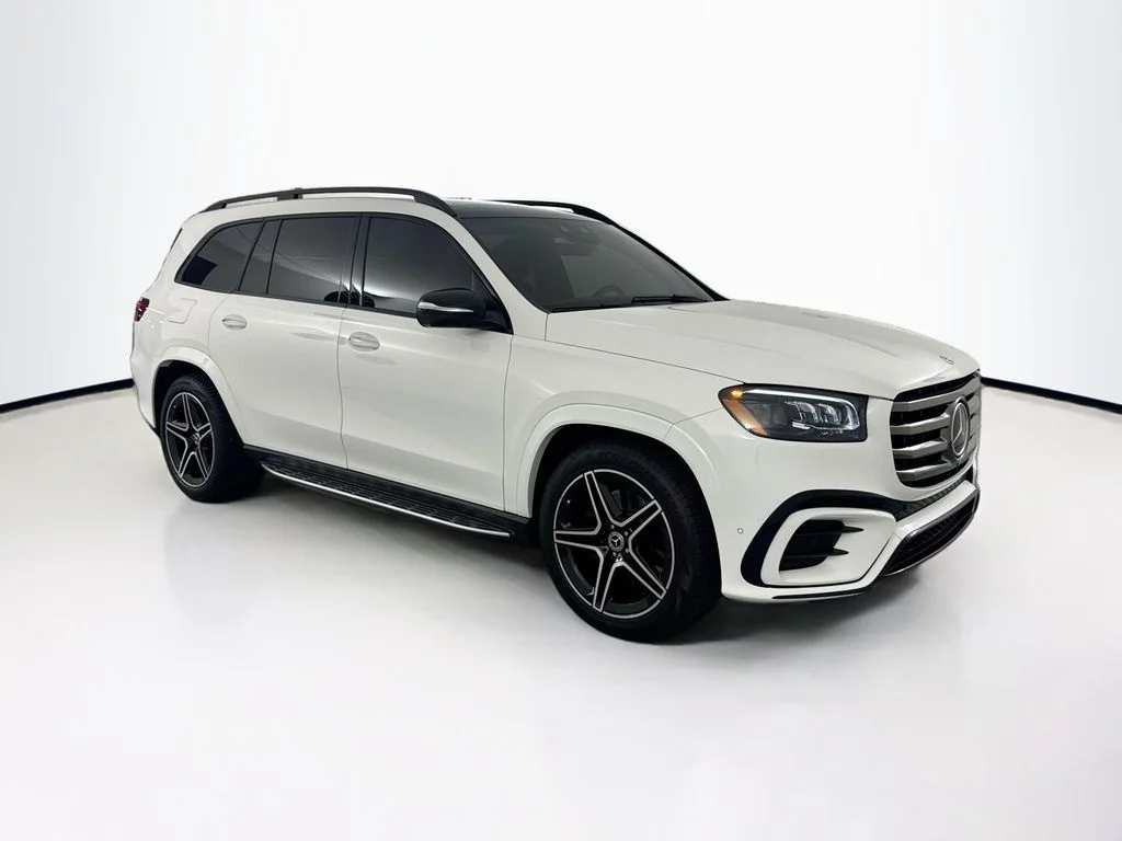 Used 2025 White Mercedes-Benz GLS 450 image 3