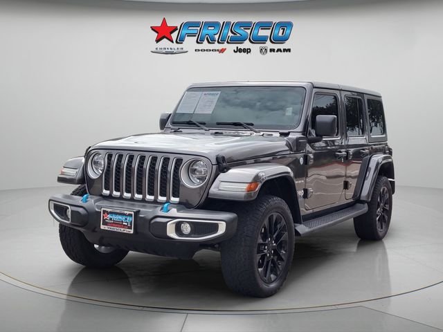 Used 2022 Gray Jeep Unlimited Sahara 4xe image 3