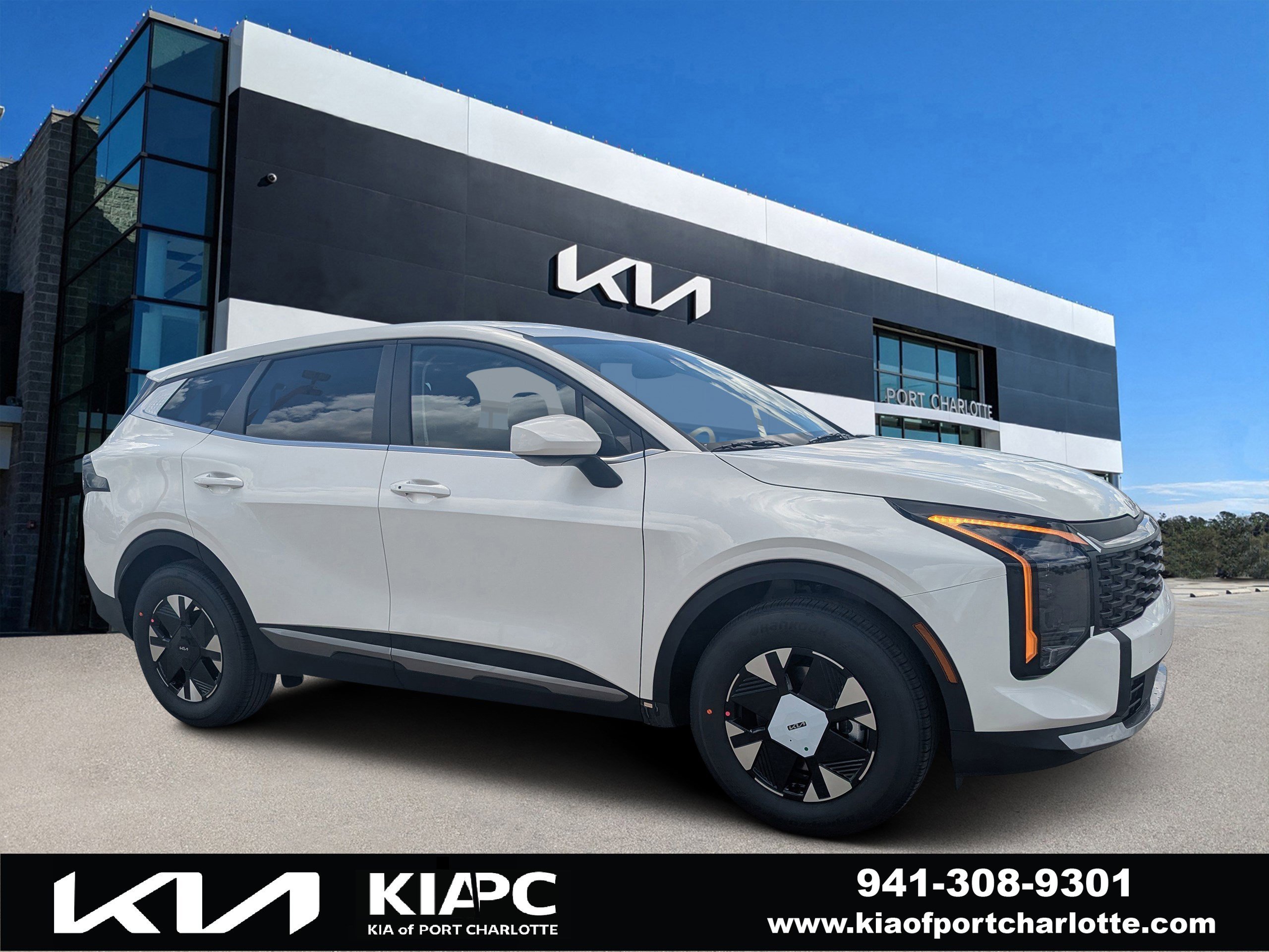New 2026 Snow White Pearl Kia LX image 1