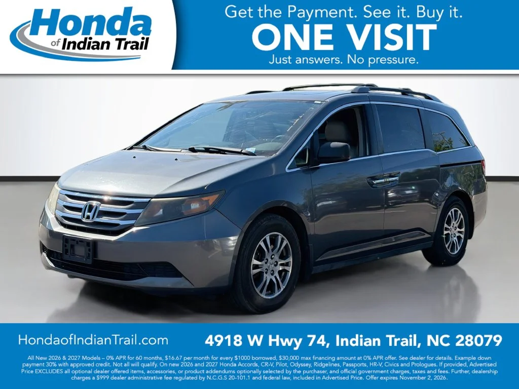 Used 2013 Honda Odyssey EX-L with VIN 5FNRL5H62DB034033 for sale in Indian Trail, NC