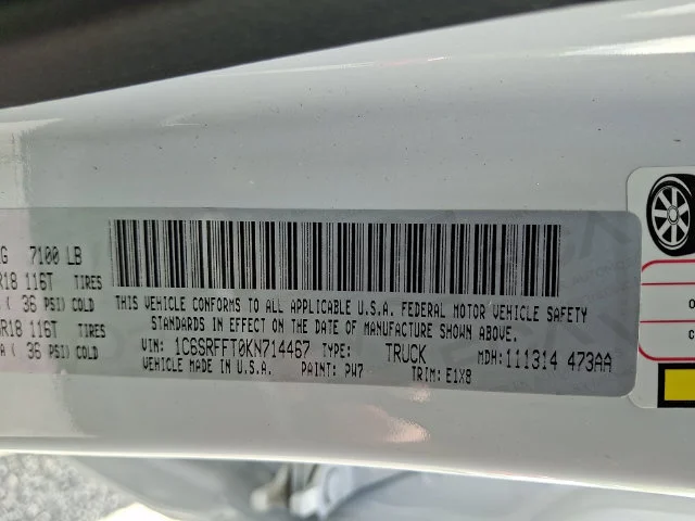 Certified Used 2019 White Ram Big Horn/Lone Star image 27