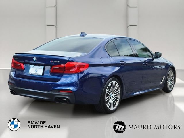 Used 2020 Blue BMW M550i xDrive image 4