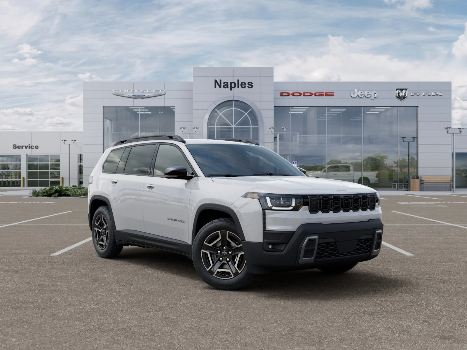 New 2026 Bright White Clear-Coat Exterior Paint Jeep Limited image 5