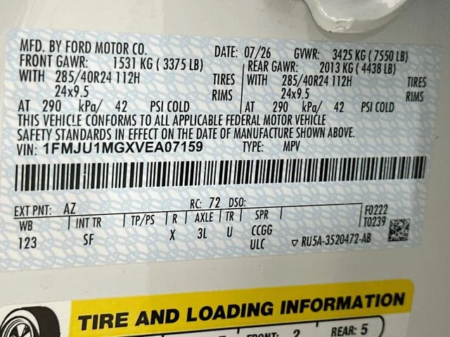 New 2027 Star White Metallic Tri-Coat Ford Platinum image 35