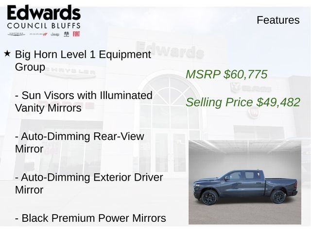 New 2026 Forged Blue Metallic Exterior Paint RAM Big Horn/Lone Star image 15