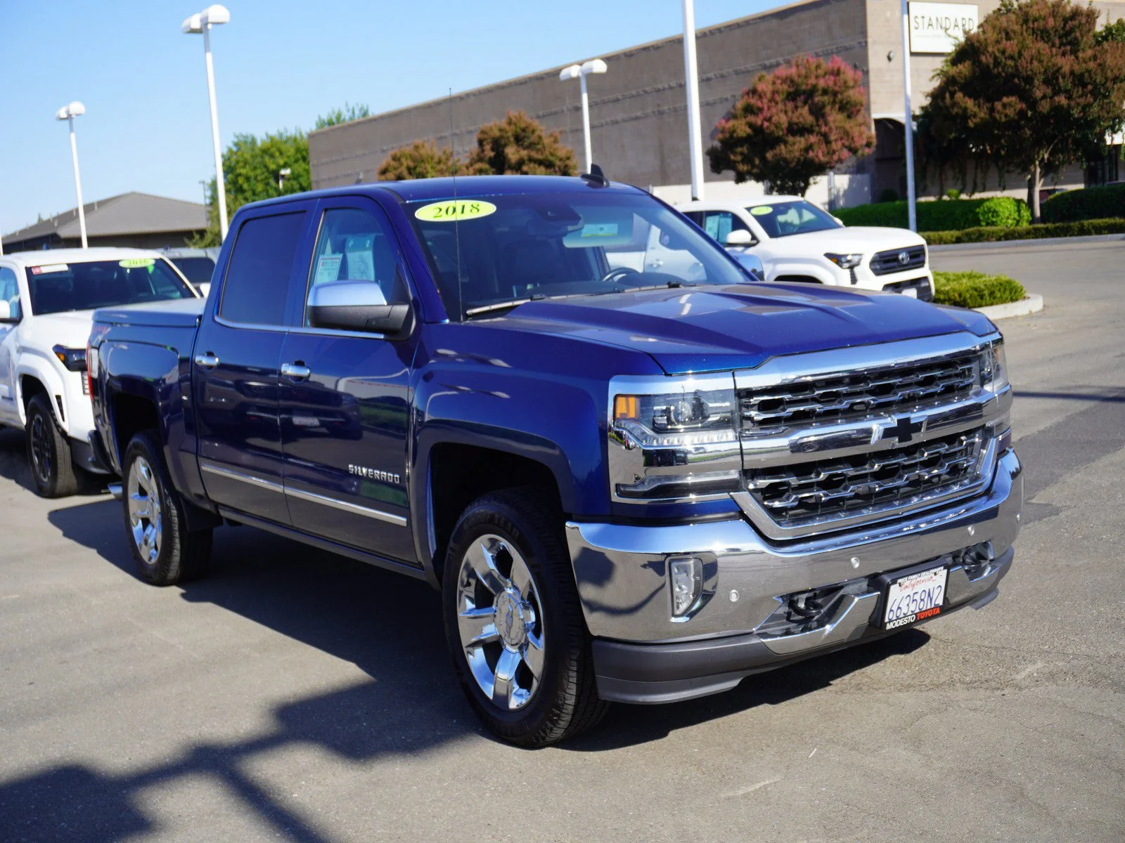 Used 2018 Deep Ocean Blue Metallic Chevrolet LTZ image 1