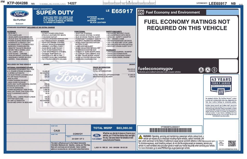 Used 2020 Silver Ford Platinum image 26
