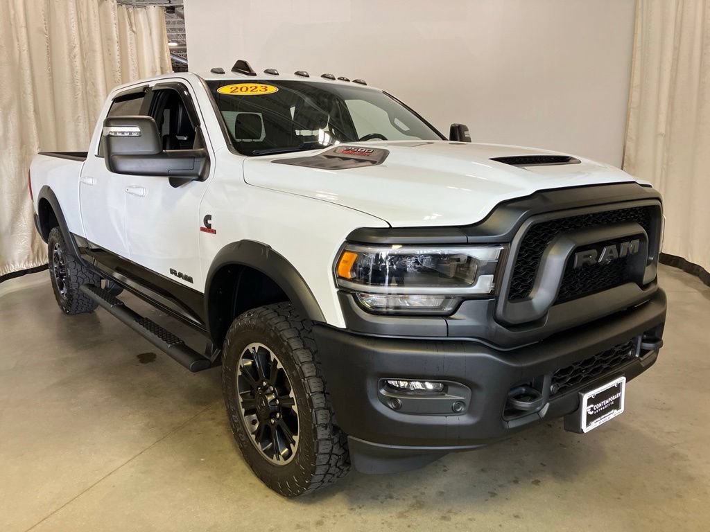 Used 2023 Bright White Clearcoat Ram Power Wagon Rebel image 1