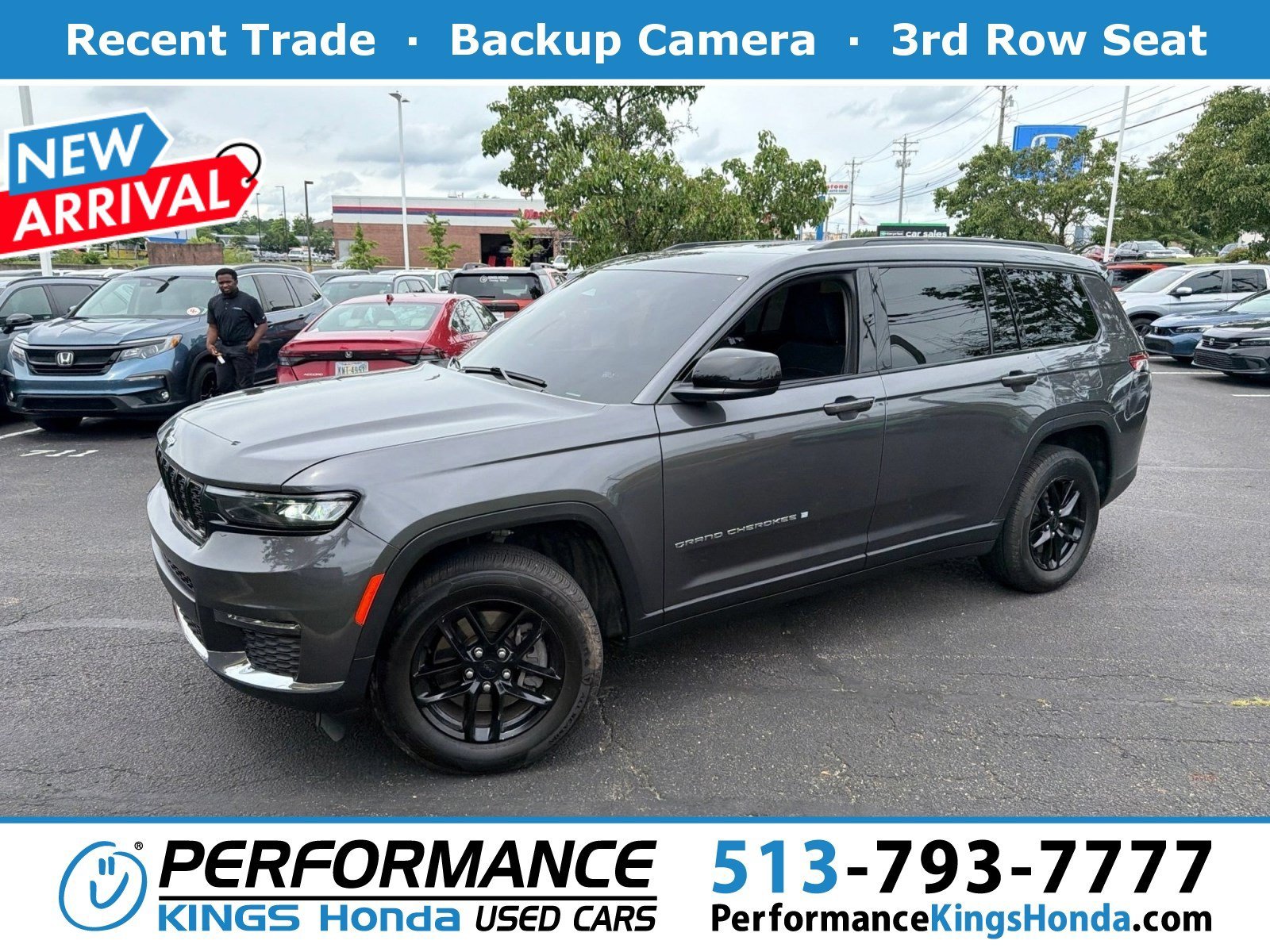 Used 2023 Baltic Gray Metallic Clearcoat Jeep Laredo image 1