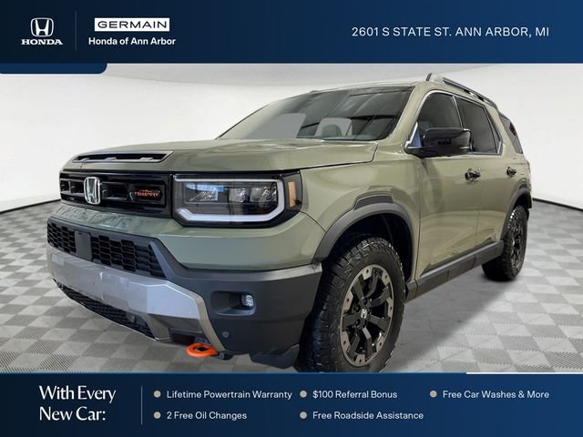 New 2026 Ash Green Metallic Honda TrailSport Elite image 1