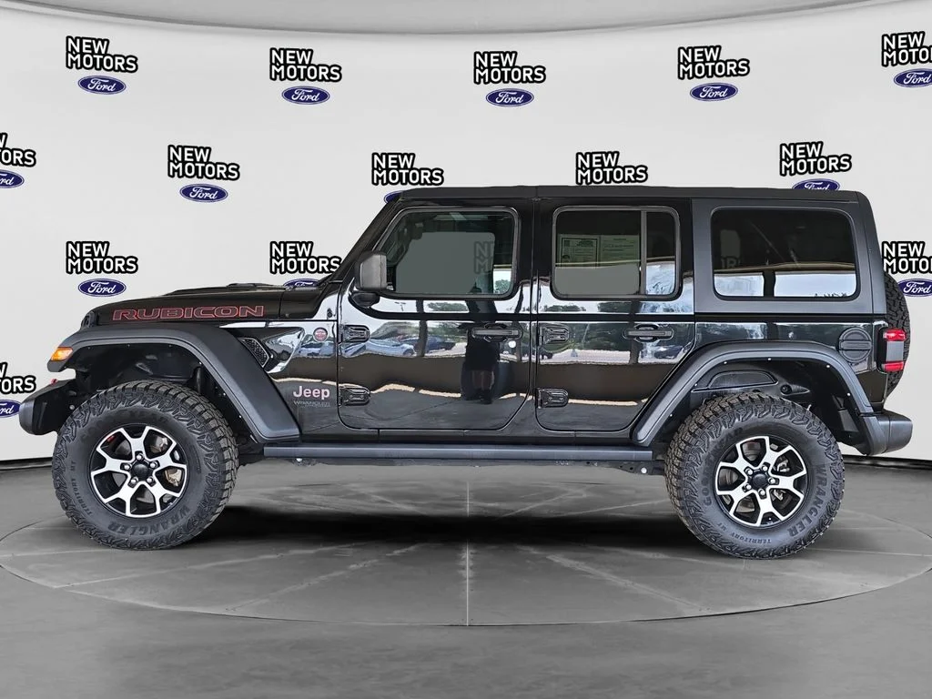 Used 2021 Black Clearcoat Jeep Unlimited Rubicon image 2
