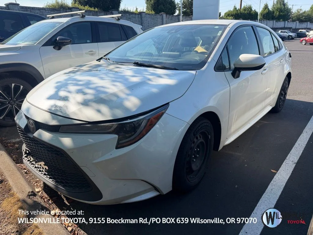 Used 2020 White Toyota LE image 1