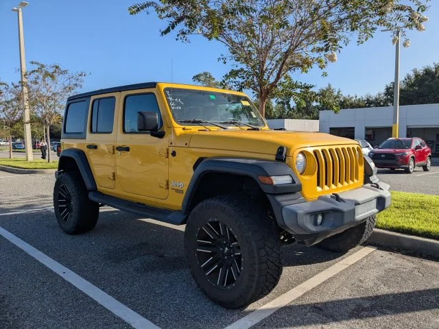 Used 2019 Yellow Jeep Unlimited Sport S image 1