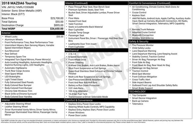 Used 2018 Silver Mazda Touring image 8