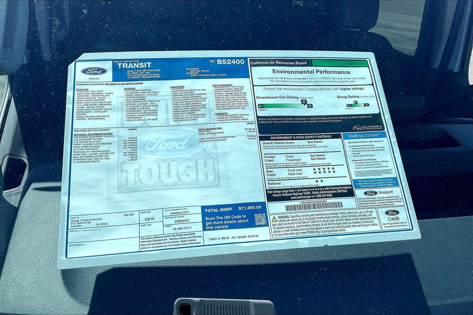 New 2026 Oxford White Ford Passenger Van XL image 19