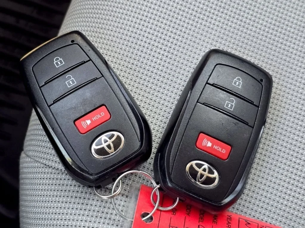Used 2022 Barcelona Red Metallic Toyota LE image 34
