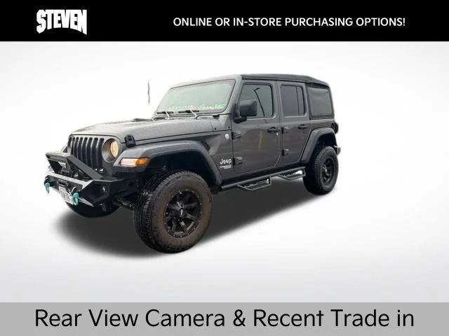 Used 2019 Gray Jeep Unlimited Sport S image 1
