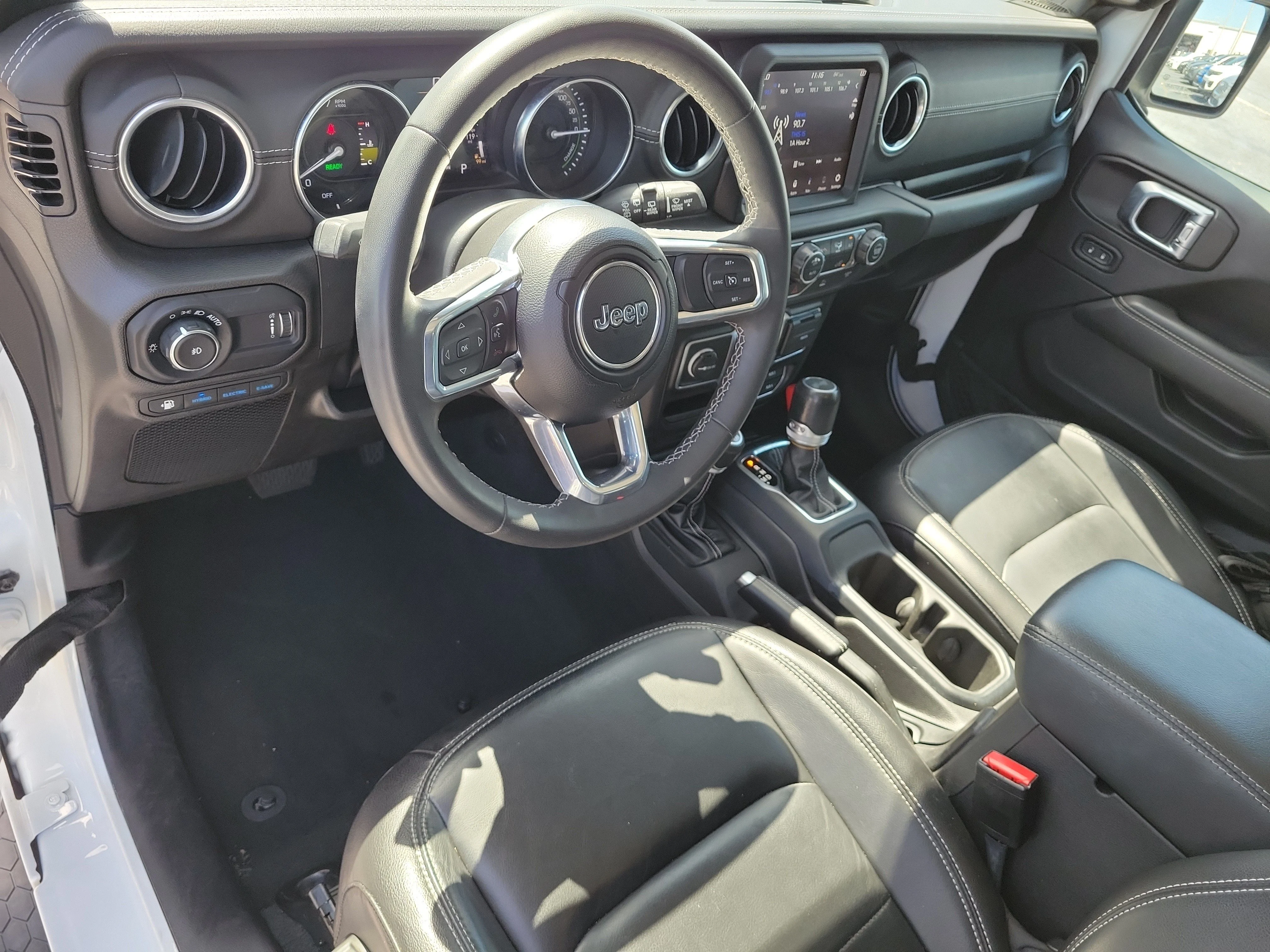 Used 2023 Bright White Clearcoat Jeep Sahara image 13