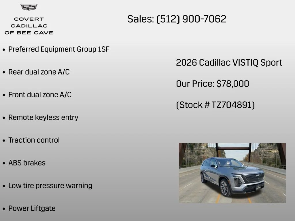 2026 Cadillac VISTIQ Sport - Photo 6