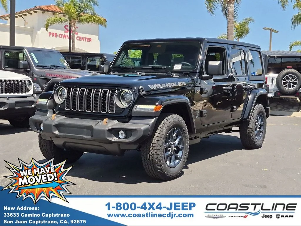 New 2026 Black Clear-Coat Exterior Paint Jeep 85th Anniversary Edition image 1