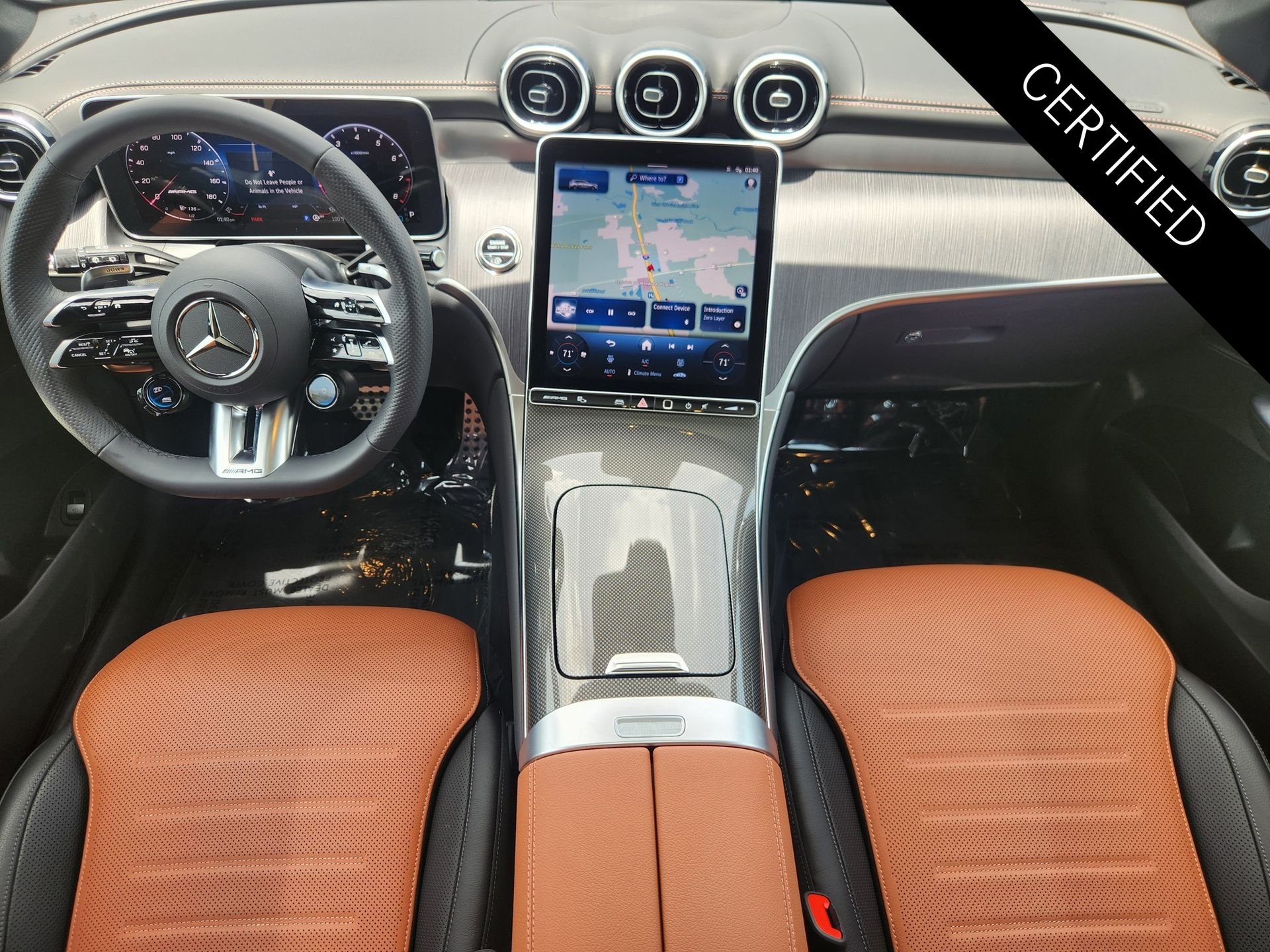 Certified Used 2025 Black Mercedes-Benz GLC 43 AMG® image 2