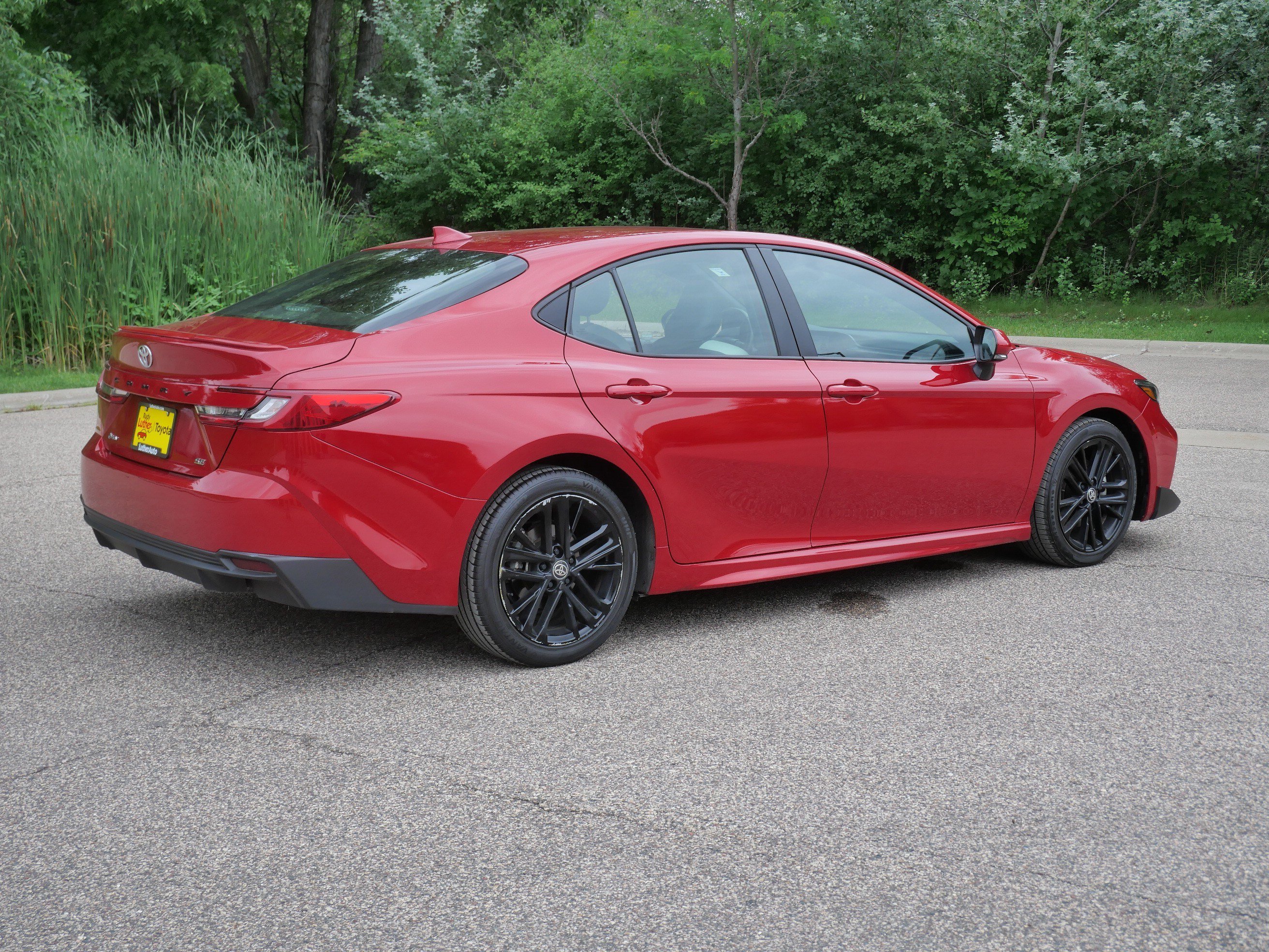 Certified Used 2025 Supersonic Red Toyota SE image 8