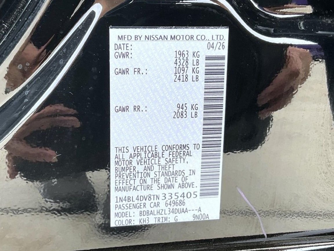 New 2026 Super Black Nissan 2.5 SV image 26