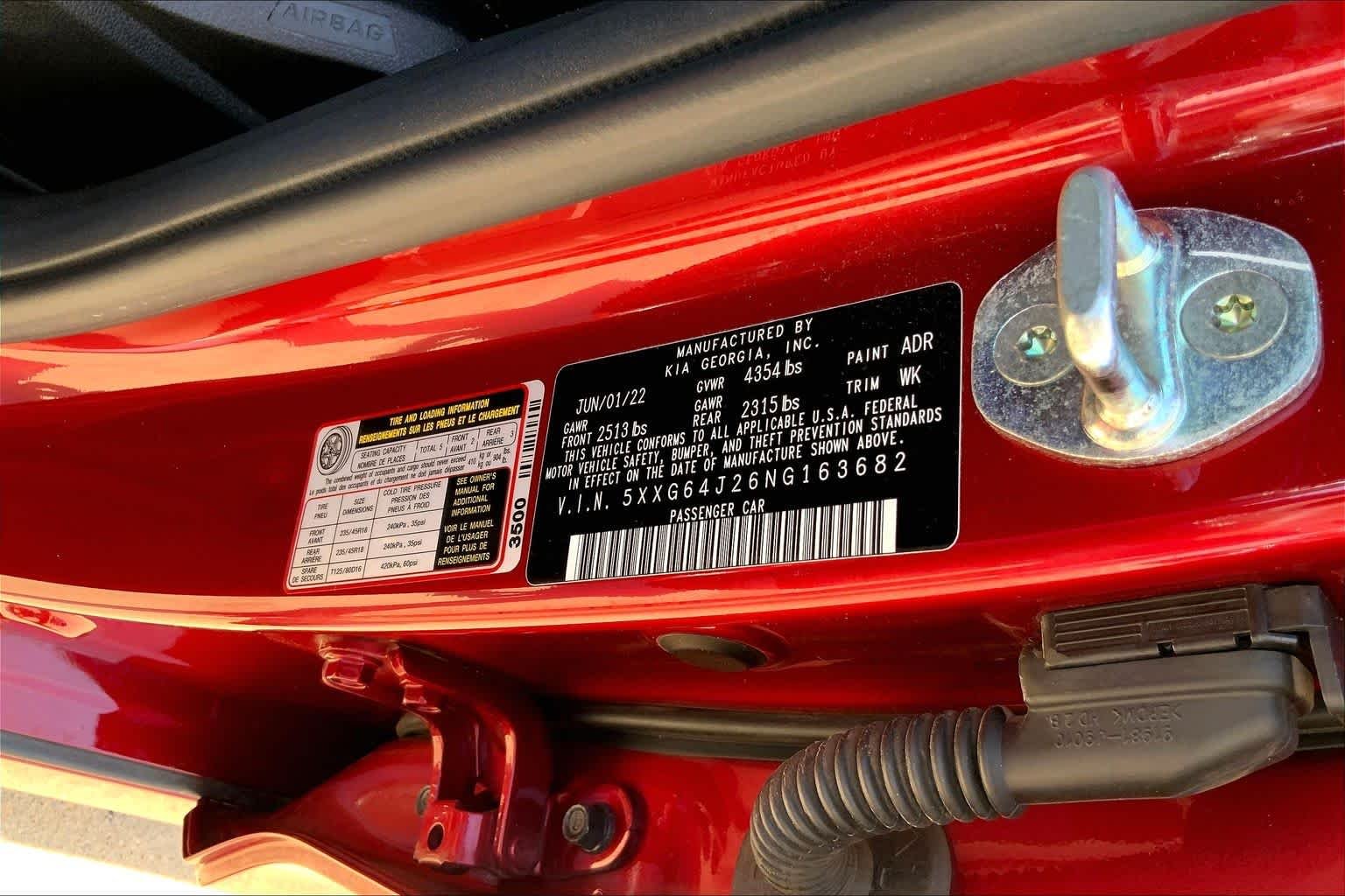 Used 2022 Passion Red Kia GT-Line image 34