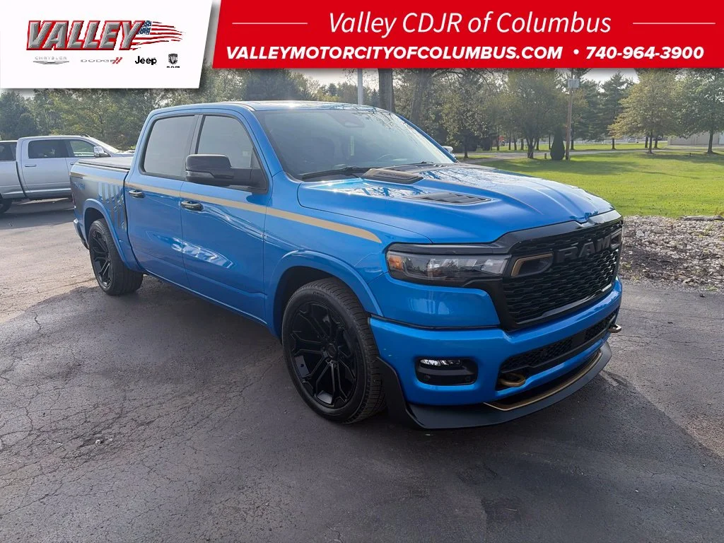 New 2026 Hydro Blue Pearl-Coat Exterior Paint RAM Big Horn/Lone Star image 1