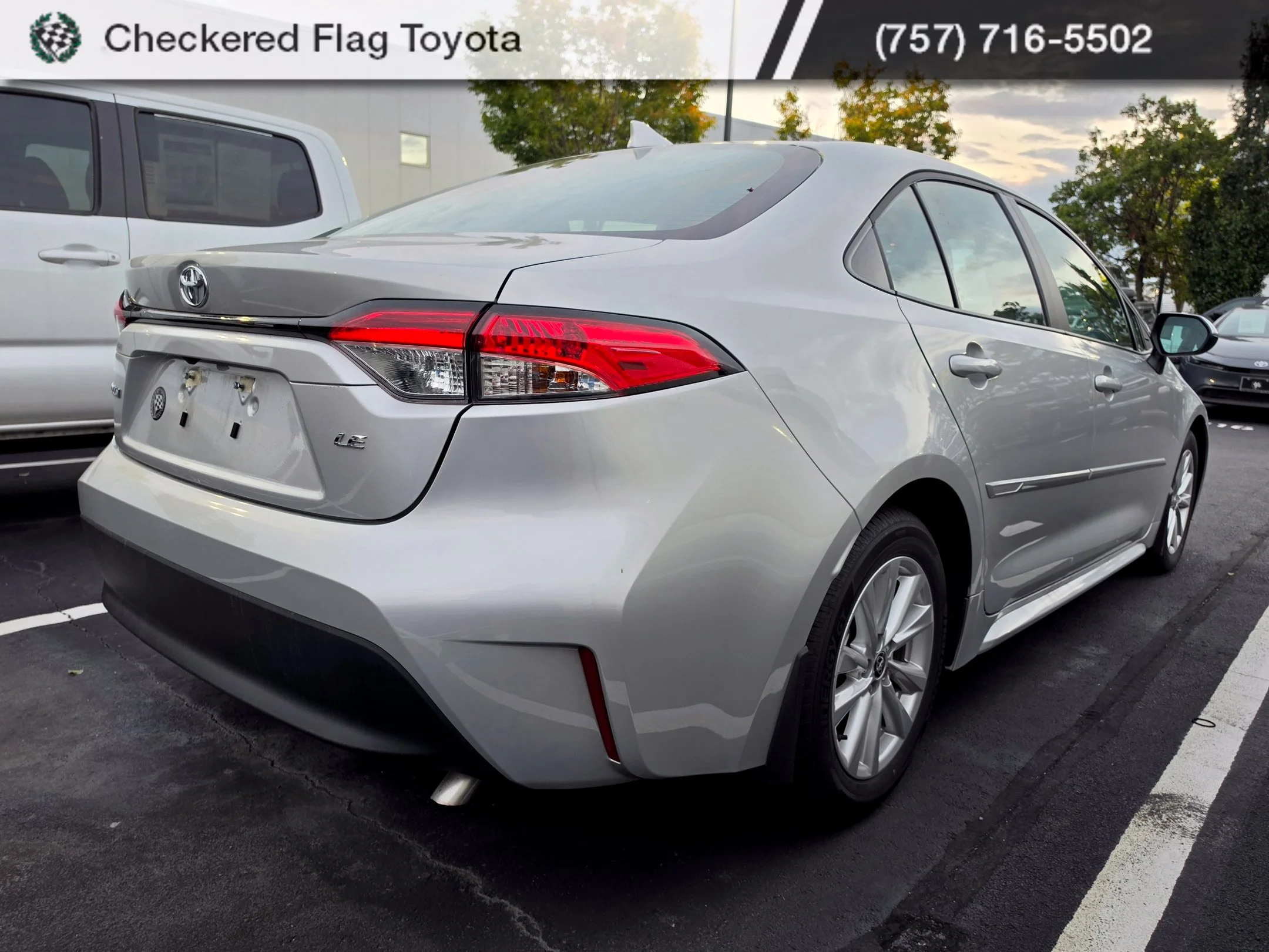 Used 2025 Classic Silver Metallic Toyota LE image 6