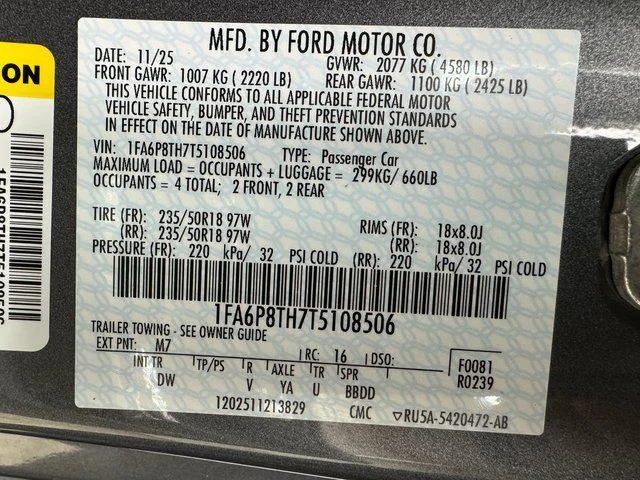 New 2026 Carbonized Gray Metallic Ford EcoBoost® Fastback image 27
