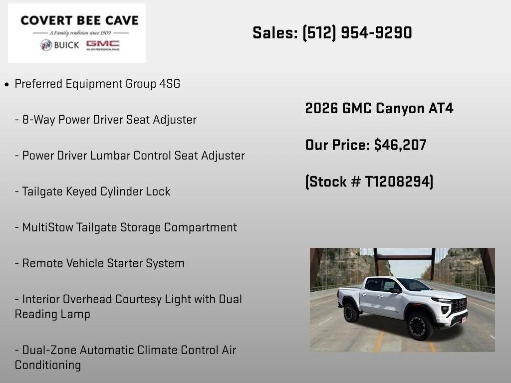 New 2026 Summit White GMC AT4 image 6