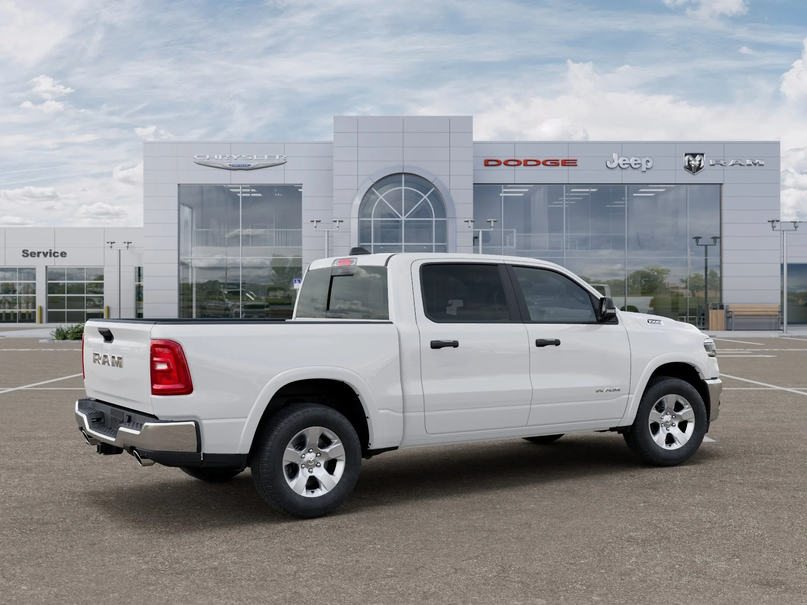 New 2027 Bright White Clearcoat RAM Big Horn/Lone Star image 4